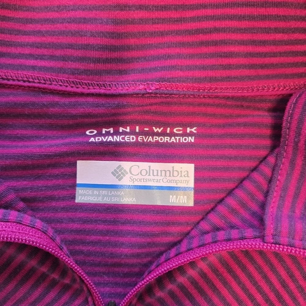 Columbia Omi-Wick Women's Quarter Zip Athletic Long Sleeve Top - Picture 4 of 8